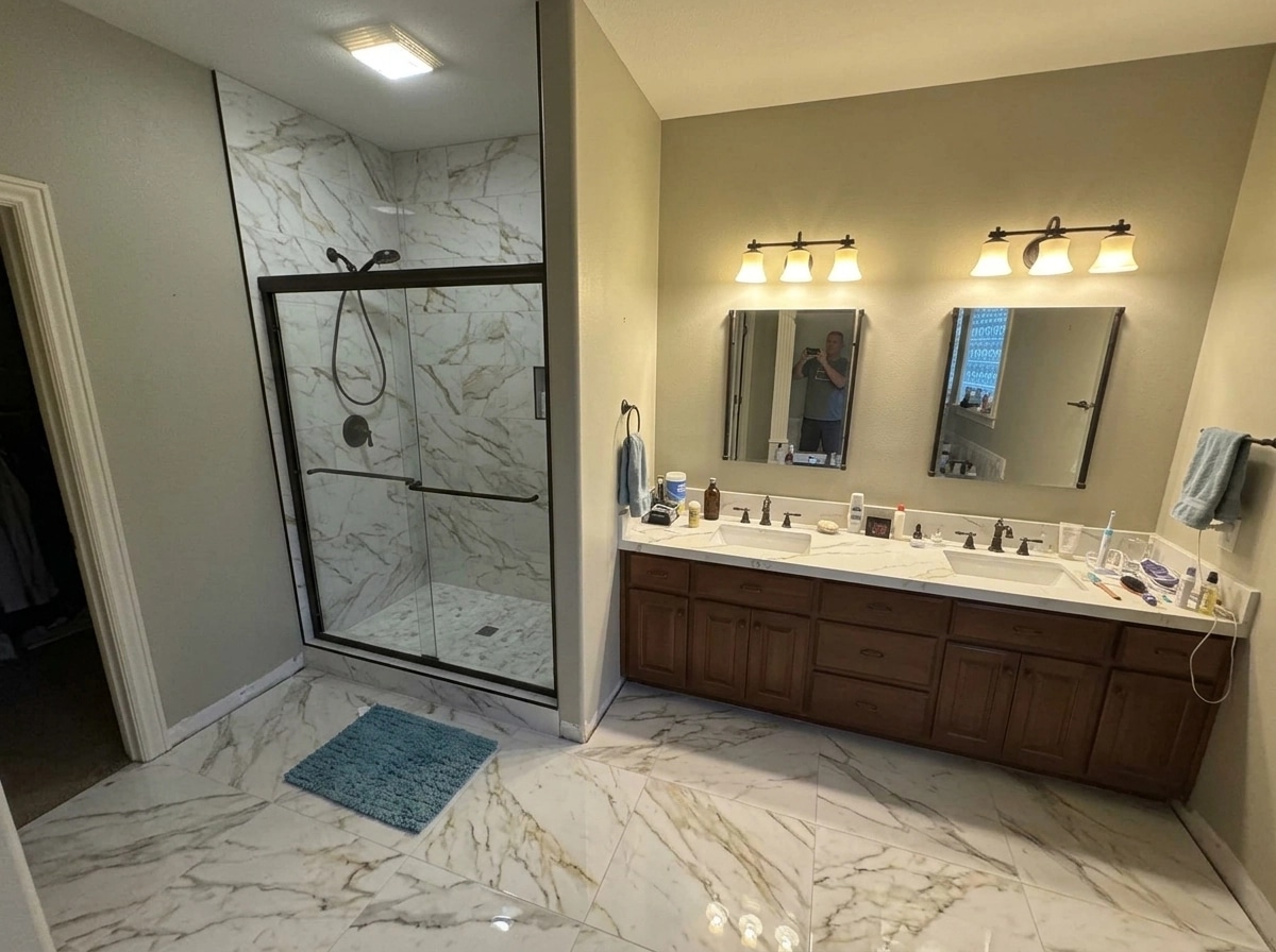 Bathroom interior in no_style style — photo by GenRoom AI