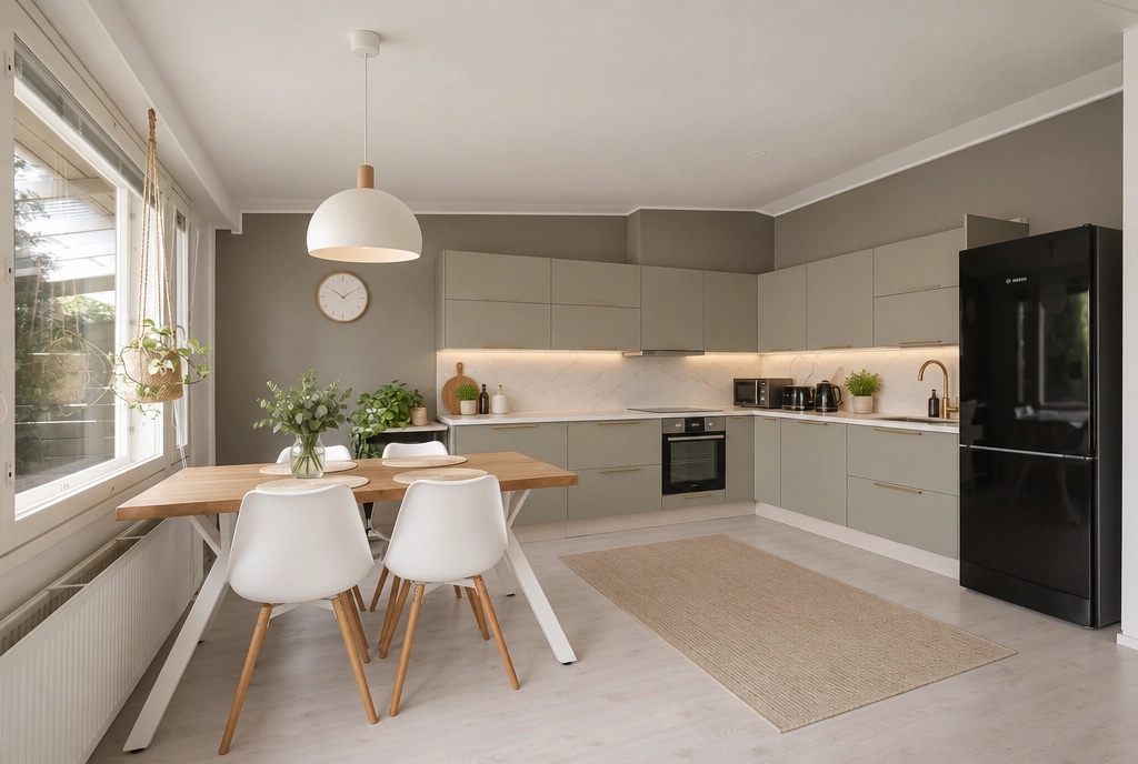 Interior design in Scandinavian style — Kitchen by GenRoom AI
