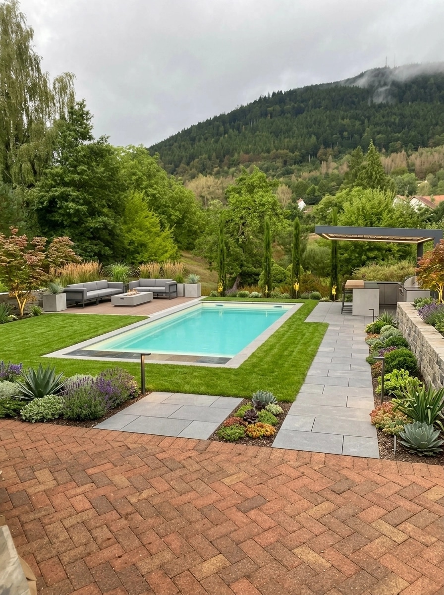 Landscape design in Contemporary Yard style — Yard by GenRoom AI