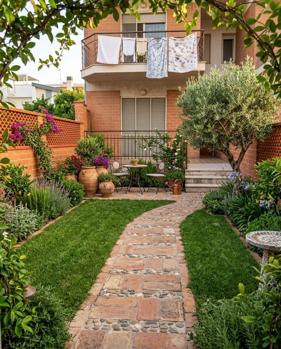 Landscape design in Mediterranean Yard style — Yard by GenRoom AI