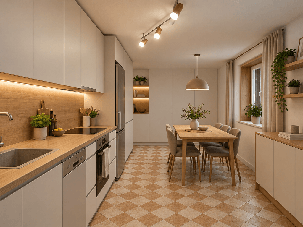 Minimalism Kitchen design — interior photo by GenRoom AI
