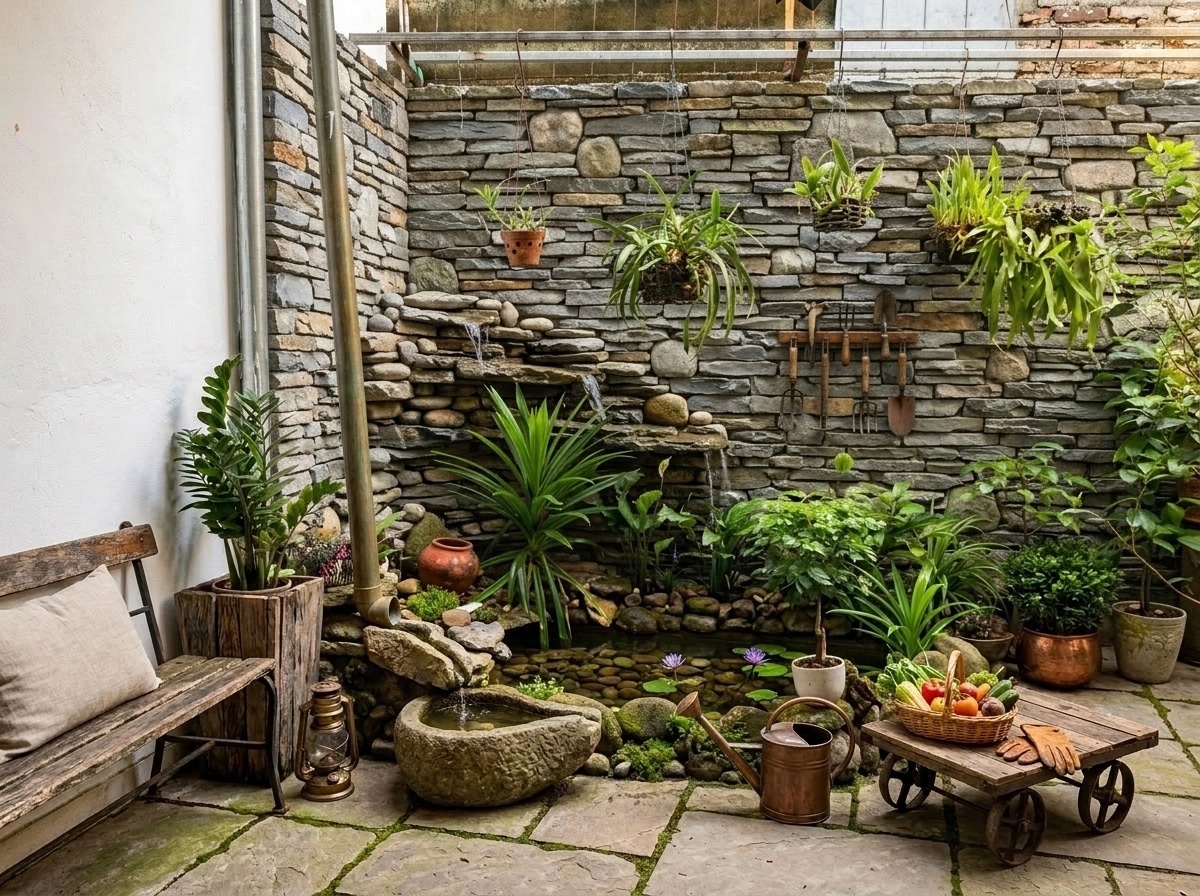Country Rustic Garden Yard design — yard photo by GenRoom AI