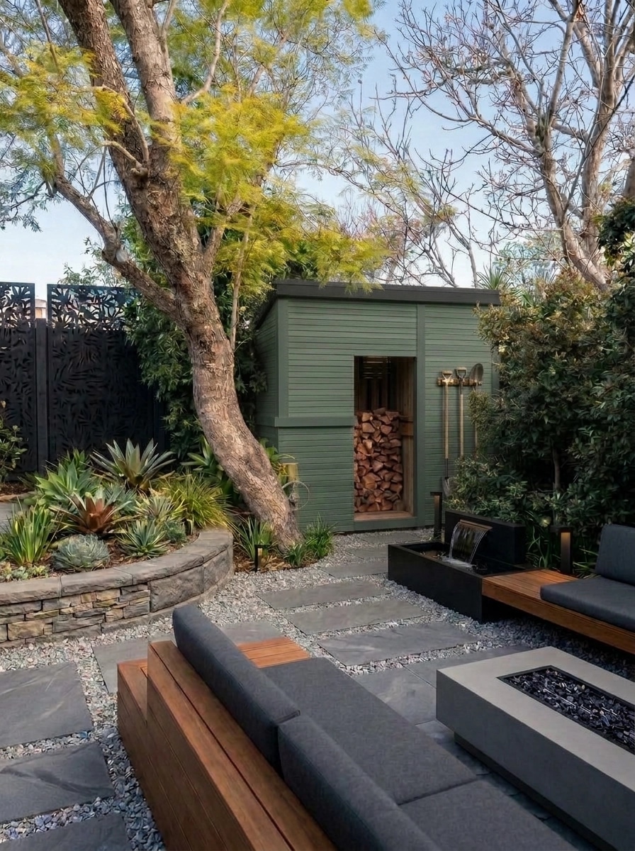 Landscape design in Contemporary Yard style — Yard by GenRoom AI