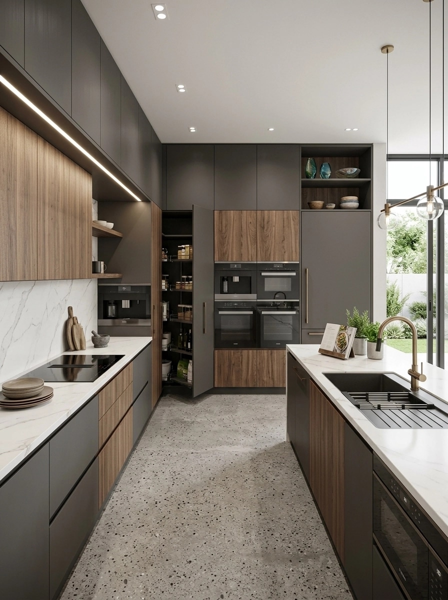 Kitchen interior in Contemporary style — photo by GenRoom AI