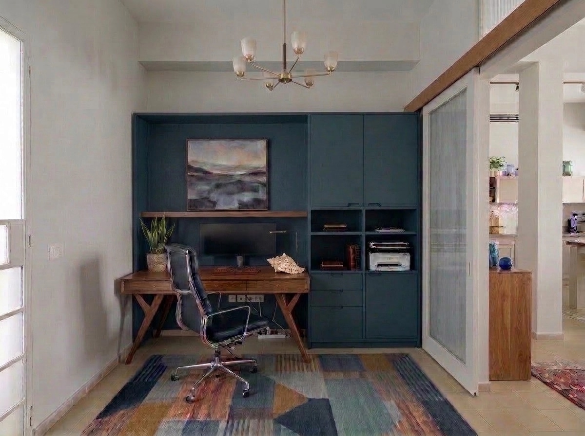 Design d'intérieur en style Mid-Century Modern — home_office par GenRoom AI