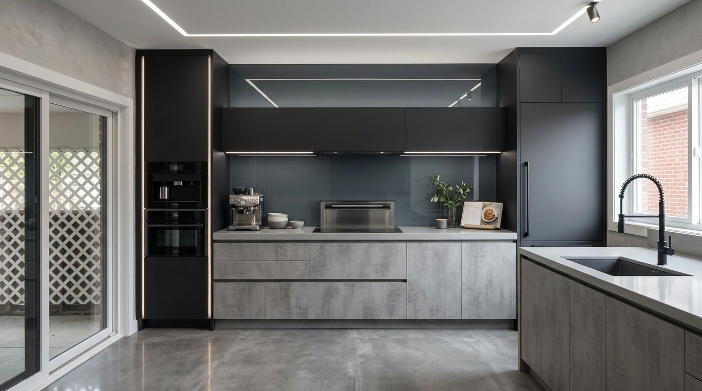 Kitchen interior in Contemporary style — photo by GenRoom AI