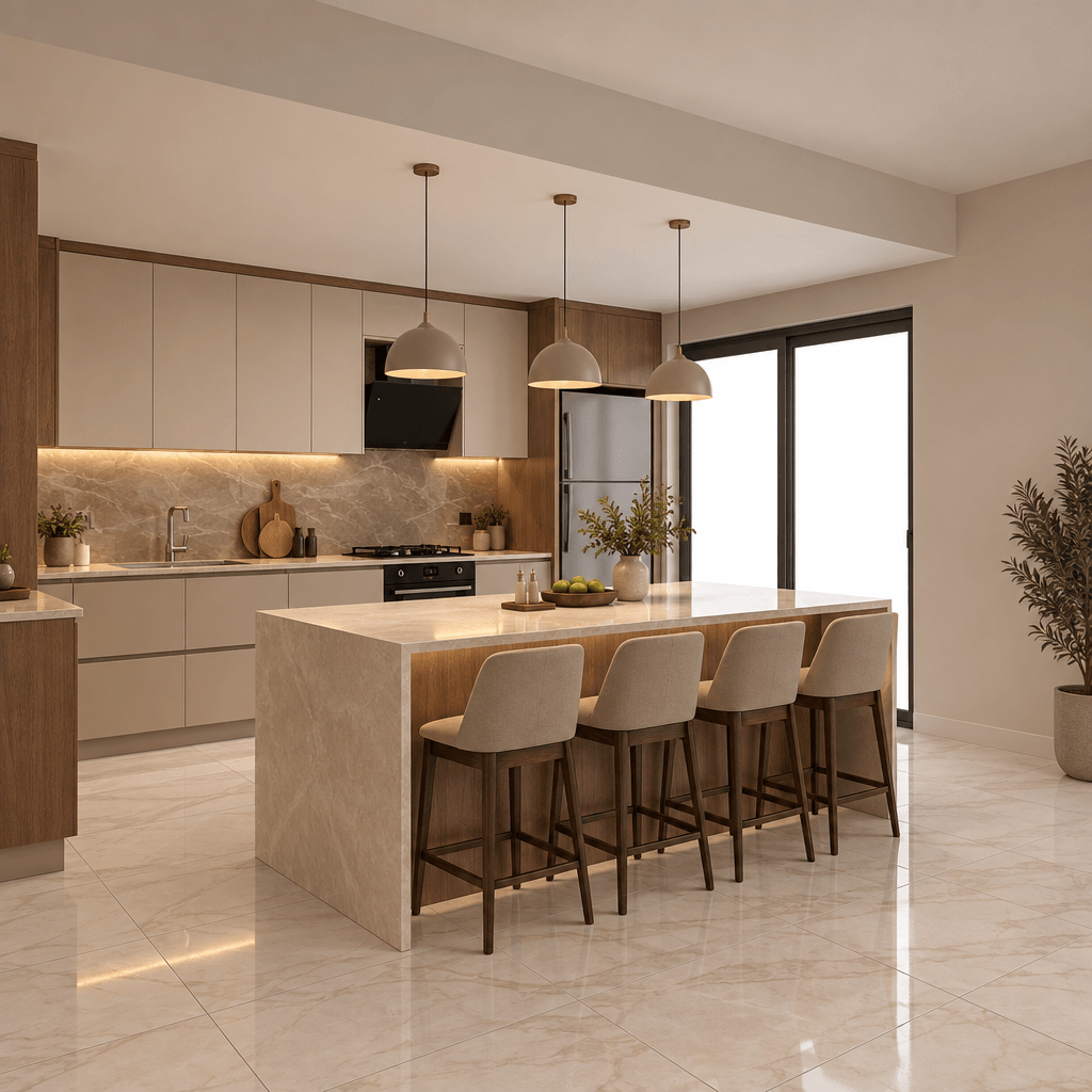 Kitchen interior in no_style style — photo by GenRoom AI