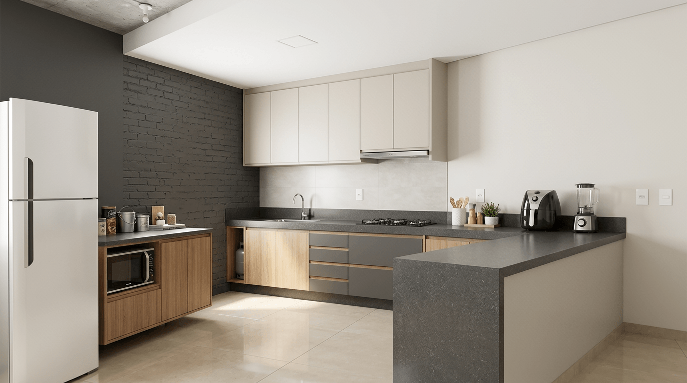 Contemporary Kitchen design — interior photo by GenRoom AI