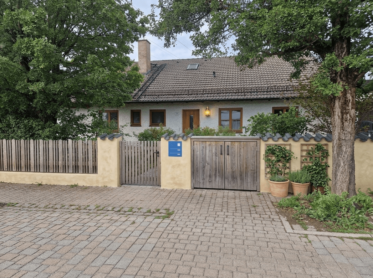 Diseño de fachada en estilo Mediterranean Facade — Fachada por GenRoom AI