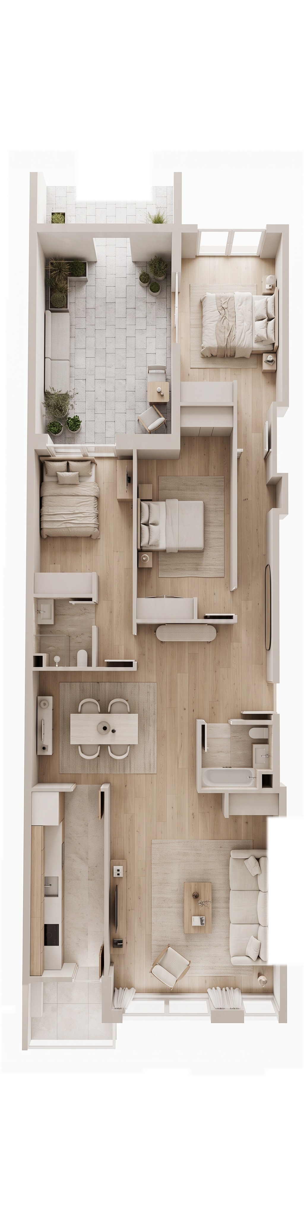 Interiördesign i stilen Minimalism — Vardagsrum av GenRoom AI