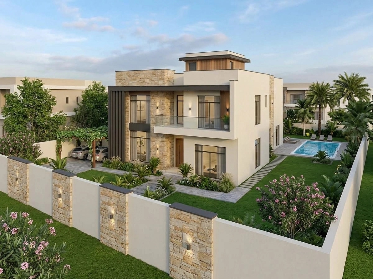 Facade design in Contemporary Facade style — Facade by GenRoom AI