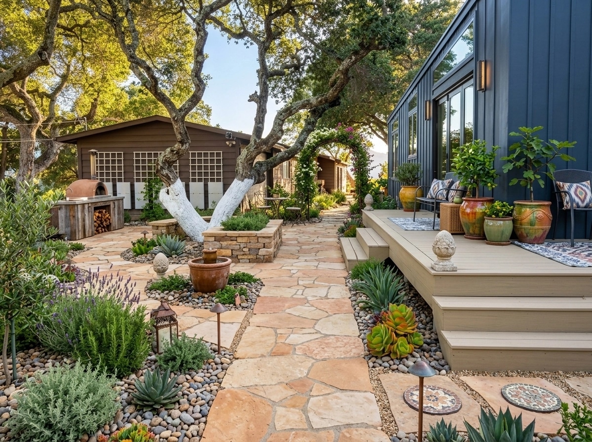 Mediterranean Yard สวน design — yard photo by GenRoom AI