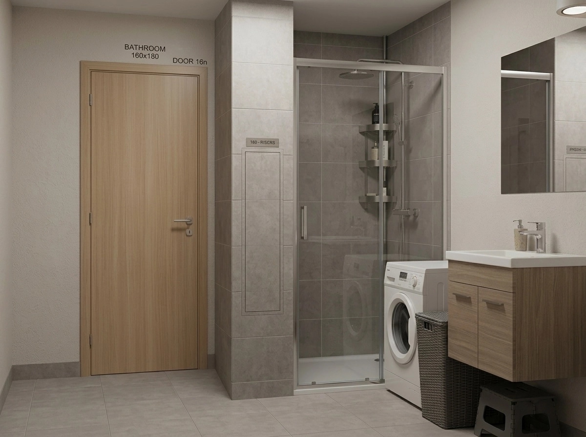 Bathroom interior in no_style style — photo by GenRoom AI