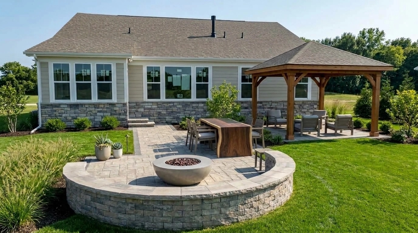 Landscape design in Contemporary Yard style — Yard by GenRoom AI