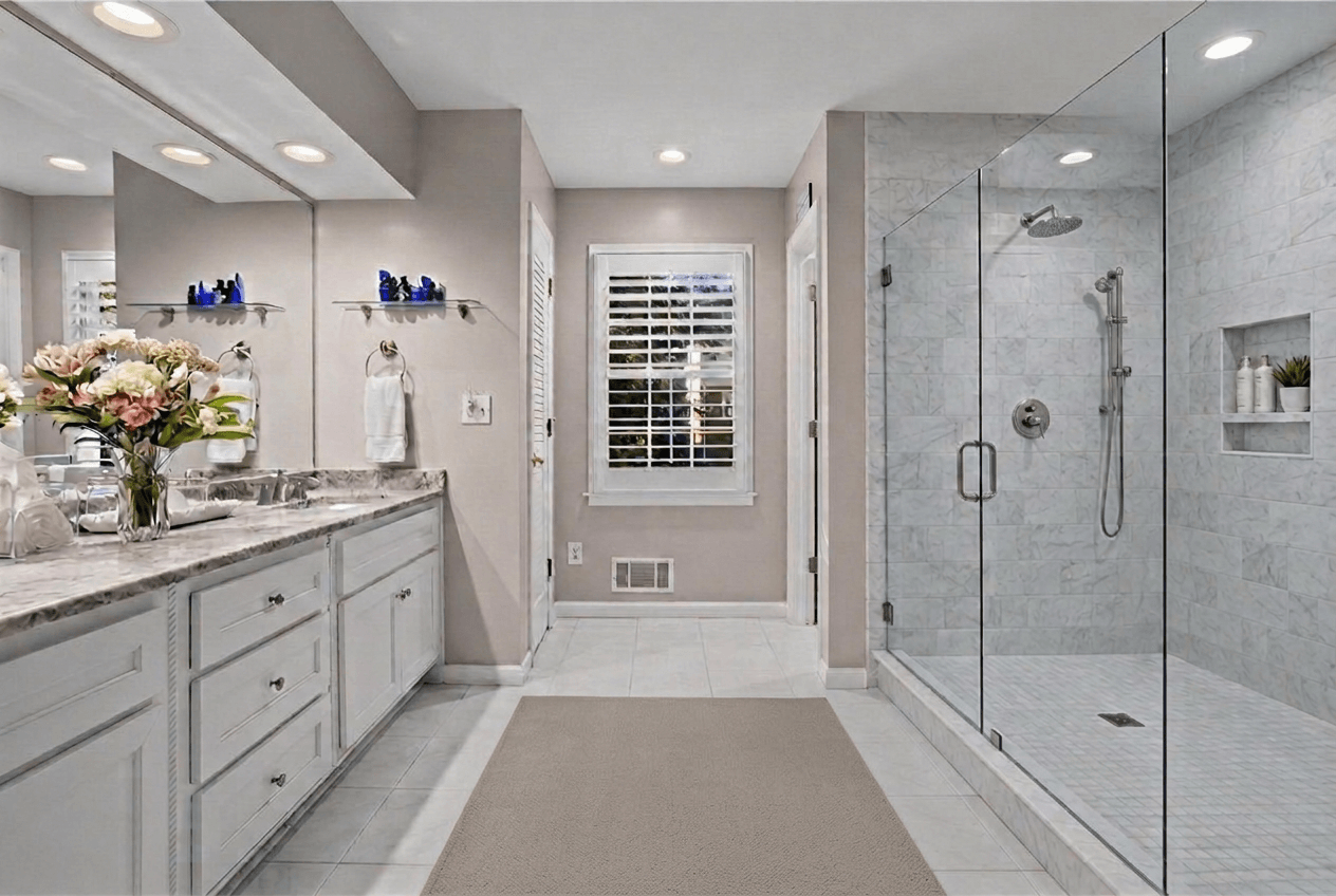 Contemporary Bathroom design — interior photo by GenRoom AI
