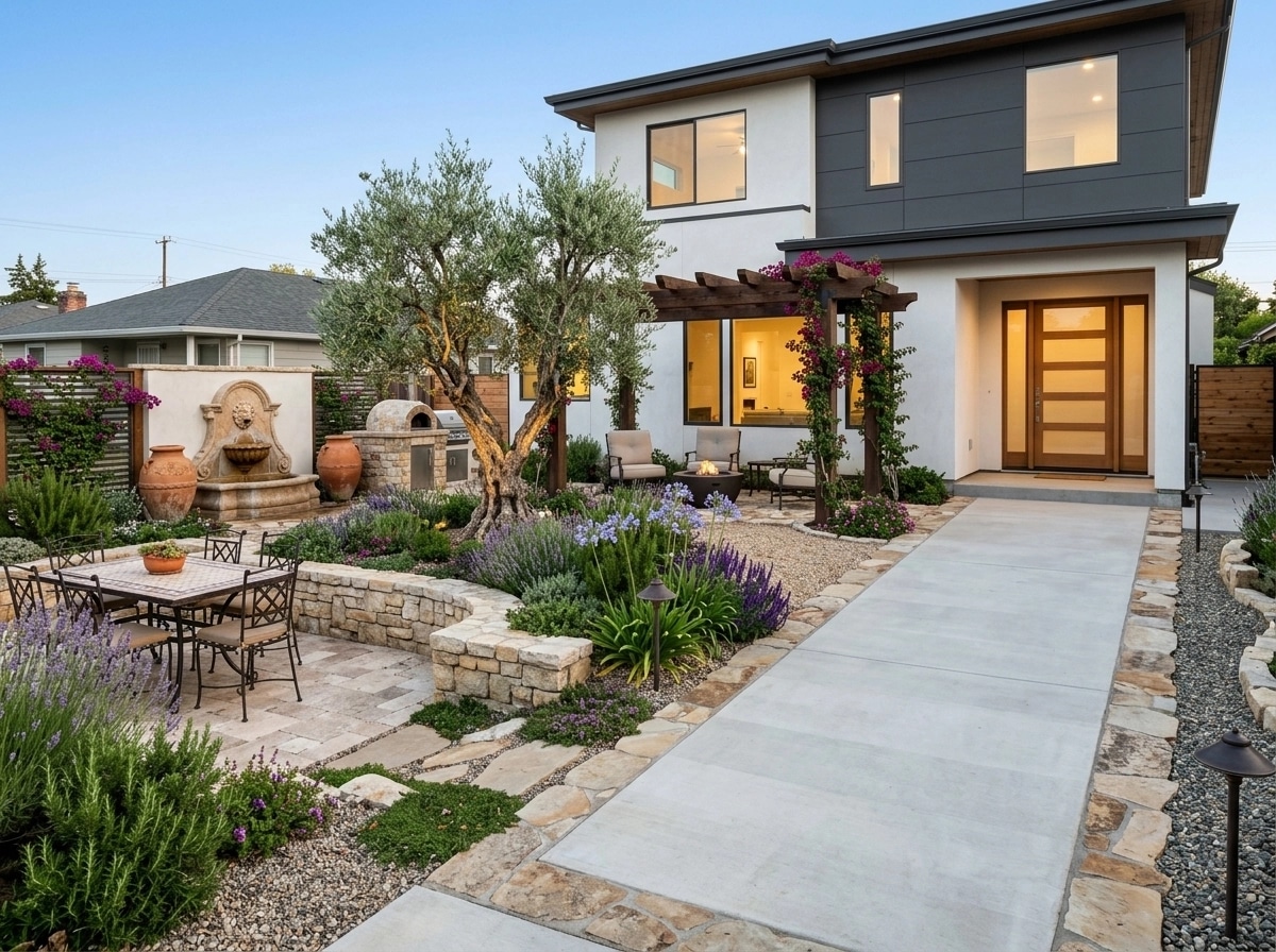 Mediterranean Yard Yard design — yard photo by GenRoom AI