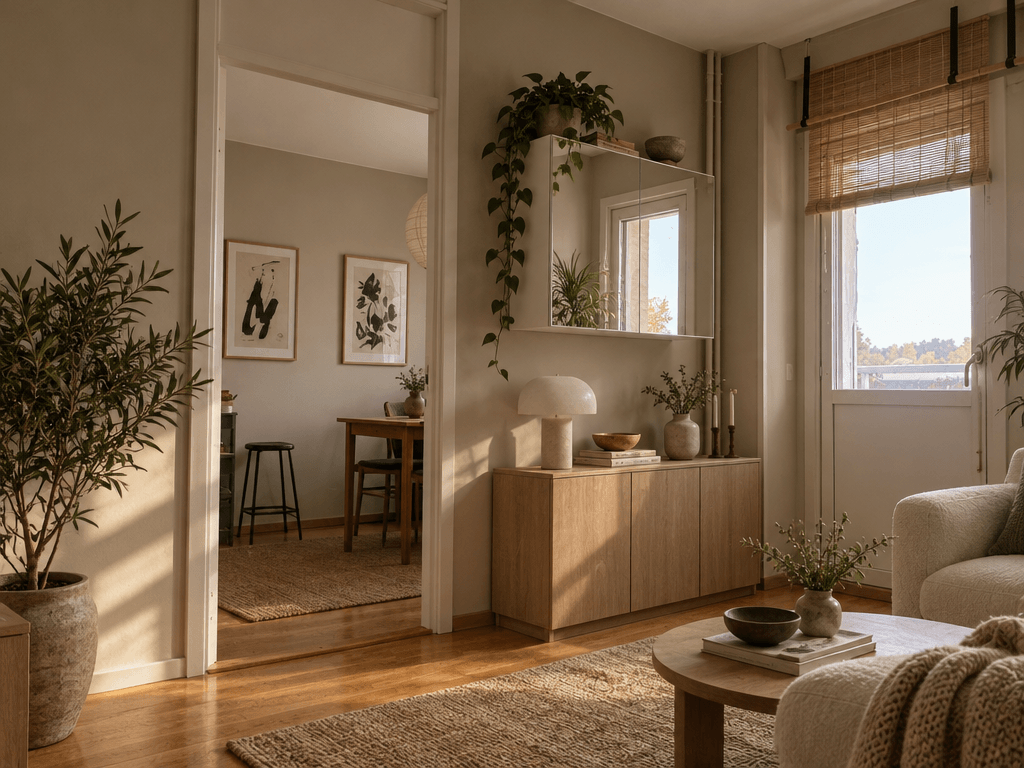 Interior design in Japandi style — Living Room by GenRoom AI