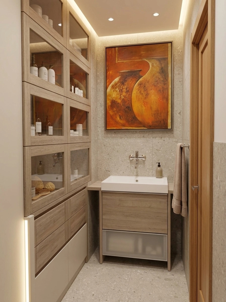 Scandinavian Bathroom design — interior photo by GenRoom AI