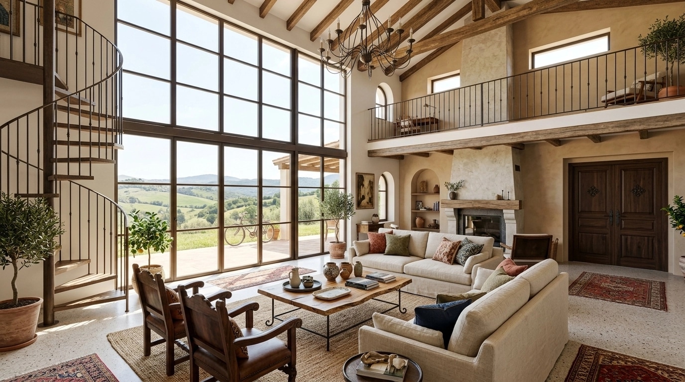 Interior design in Mediterranean style — Living Room by GenRoom AI