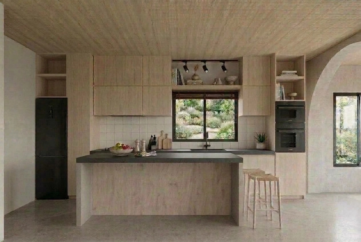 Kitchen interior in Scandinavian style — photo by GenRoom AI
