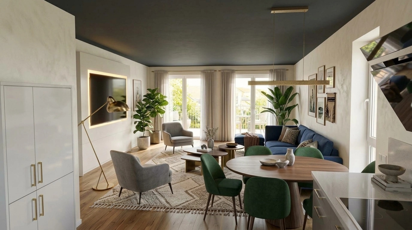 Interior design in Contemporary style — Living Room by GenRoom AI