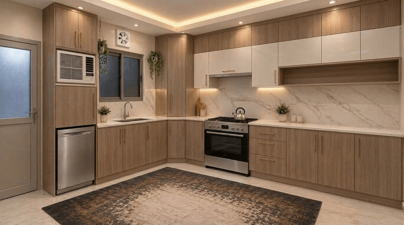 Kitchen interior in no_style style — photo by GenRoom AI