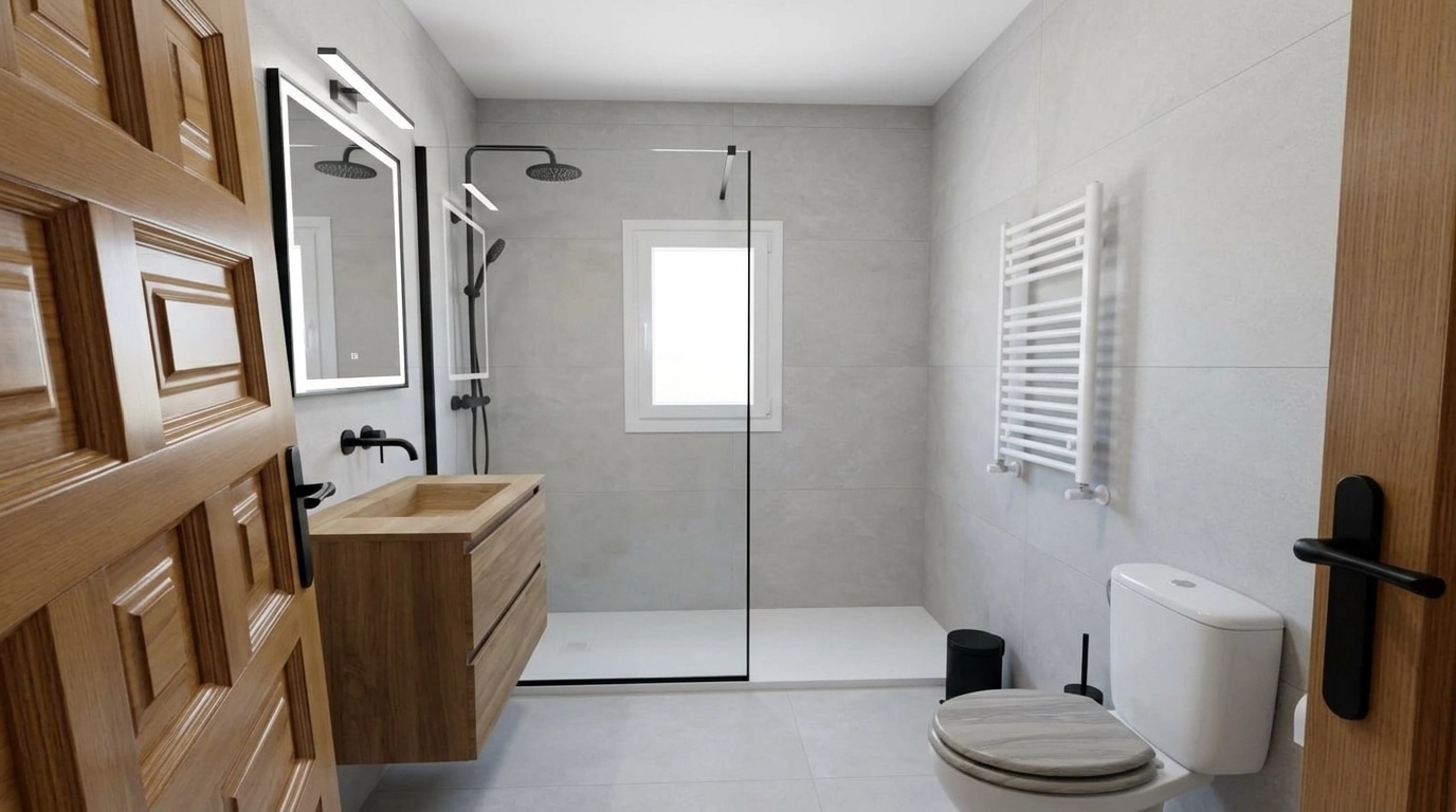 Bathroom interior in no_style style — photo by GenRoom AI