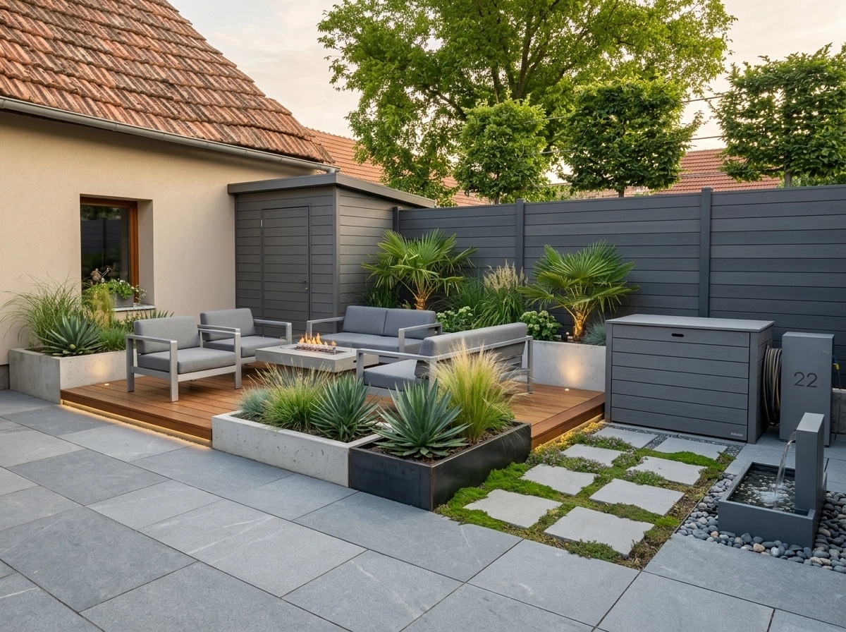 Landscape design in Contemporary Yard style — Yard by GenRoom AI
