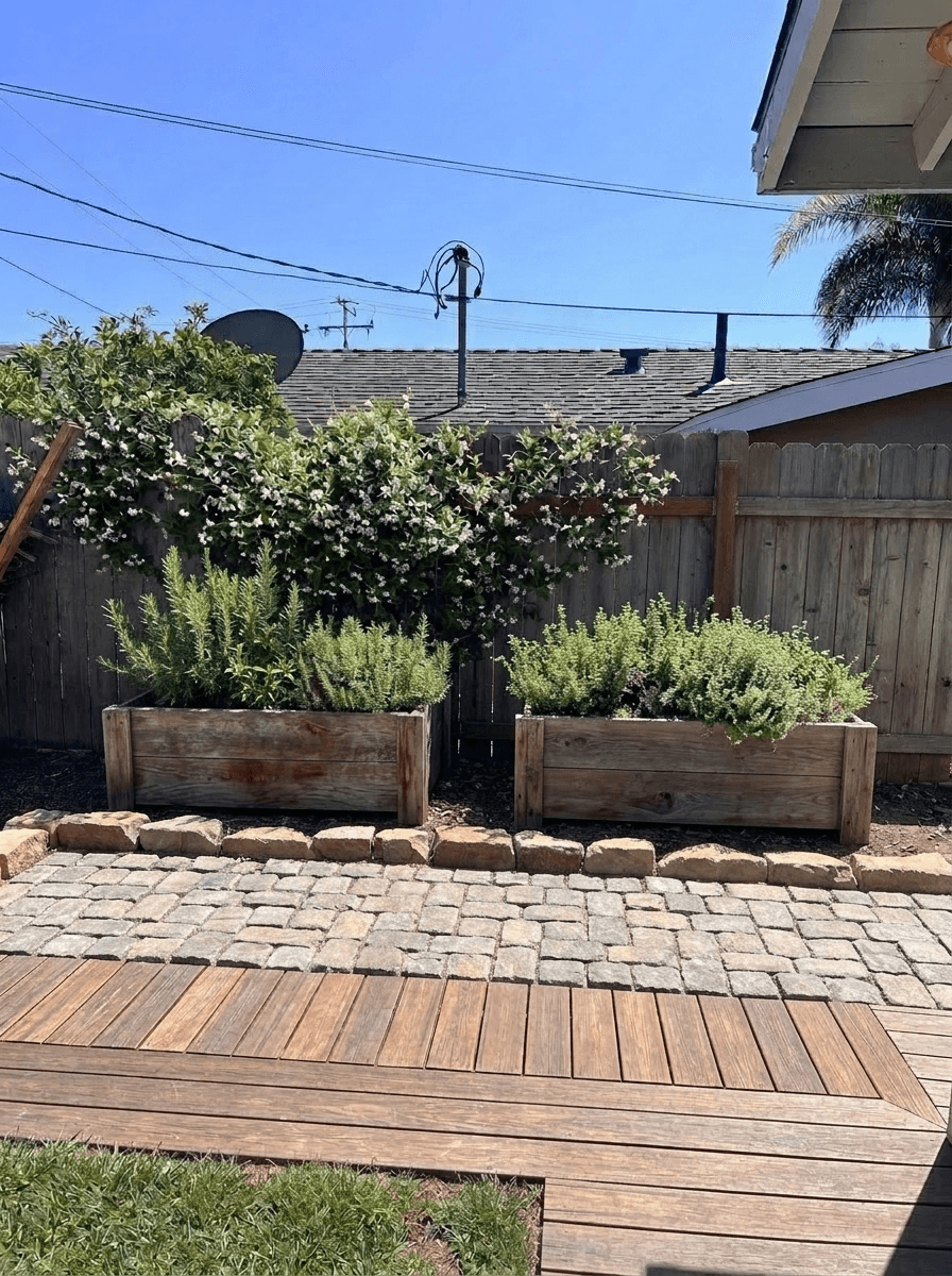 Yard design in Mediterranean Yard style — photo by GenRoom AI