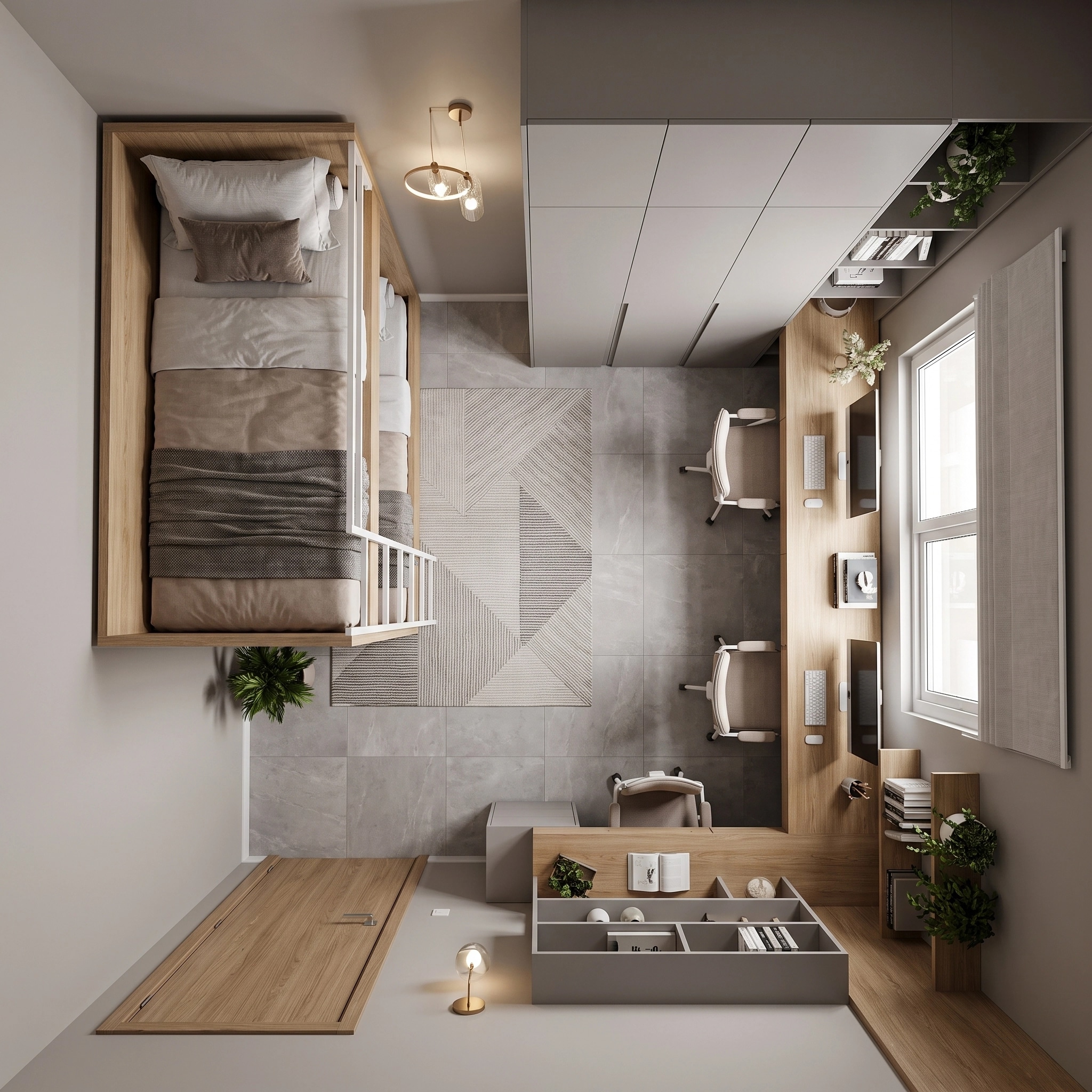 Interior design in Contemporary style — Living Room by GenRoom AI