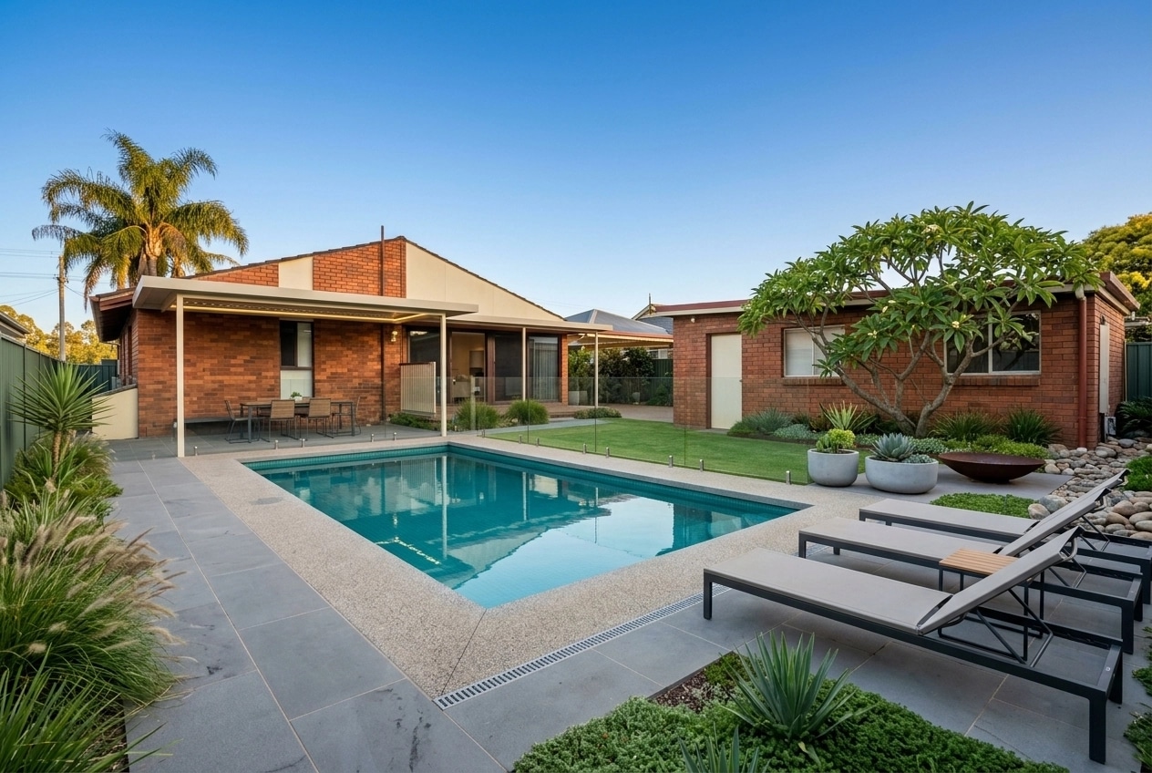 Landscape design in Minimalist Yard style — Yard by GenRoom AI