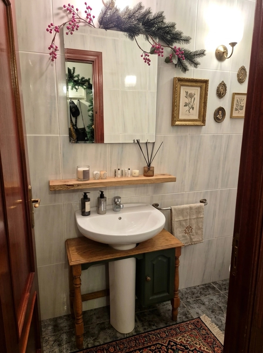 Bathroom interior in Eclectic style — photo by GenRoom AI