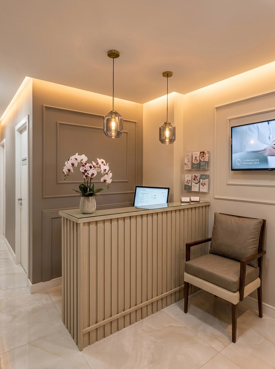 Interior design in Contemporary style — clinic by GenRoom AI