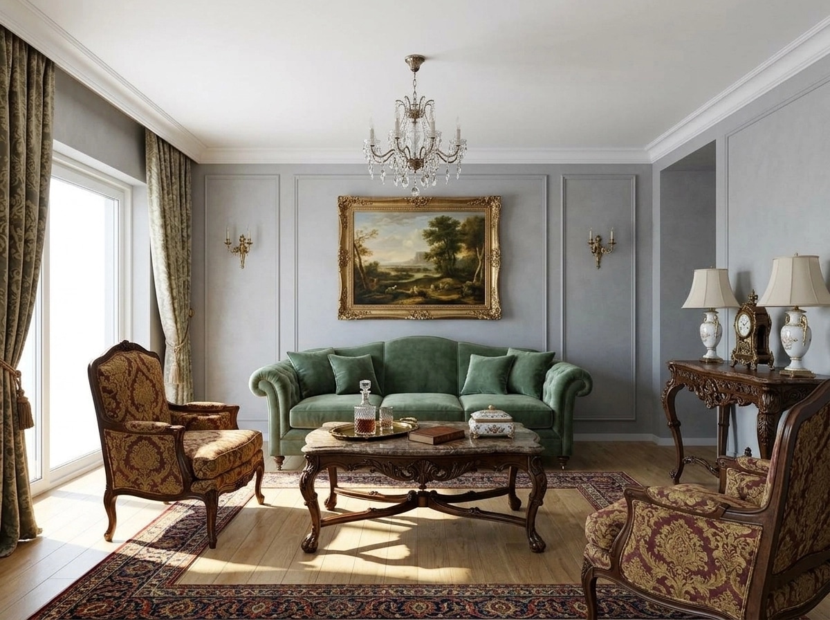 Interior design in Classic style — Living Room by GenRoom AI