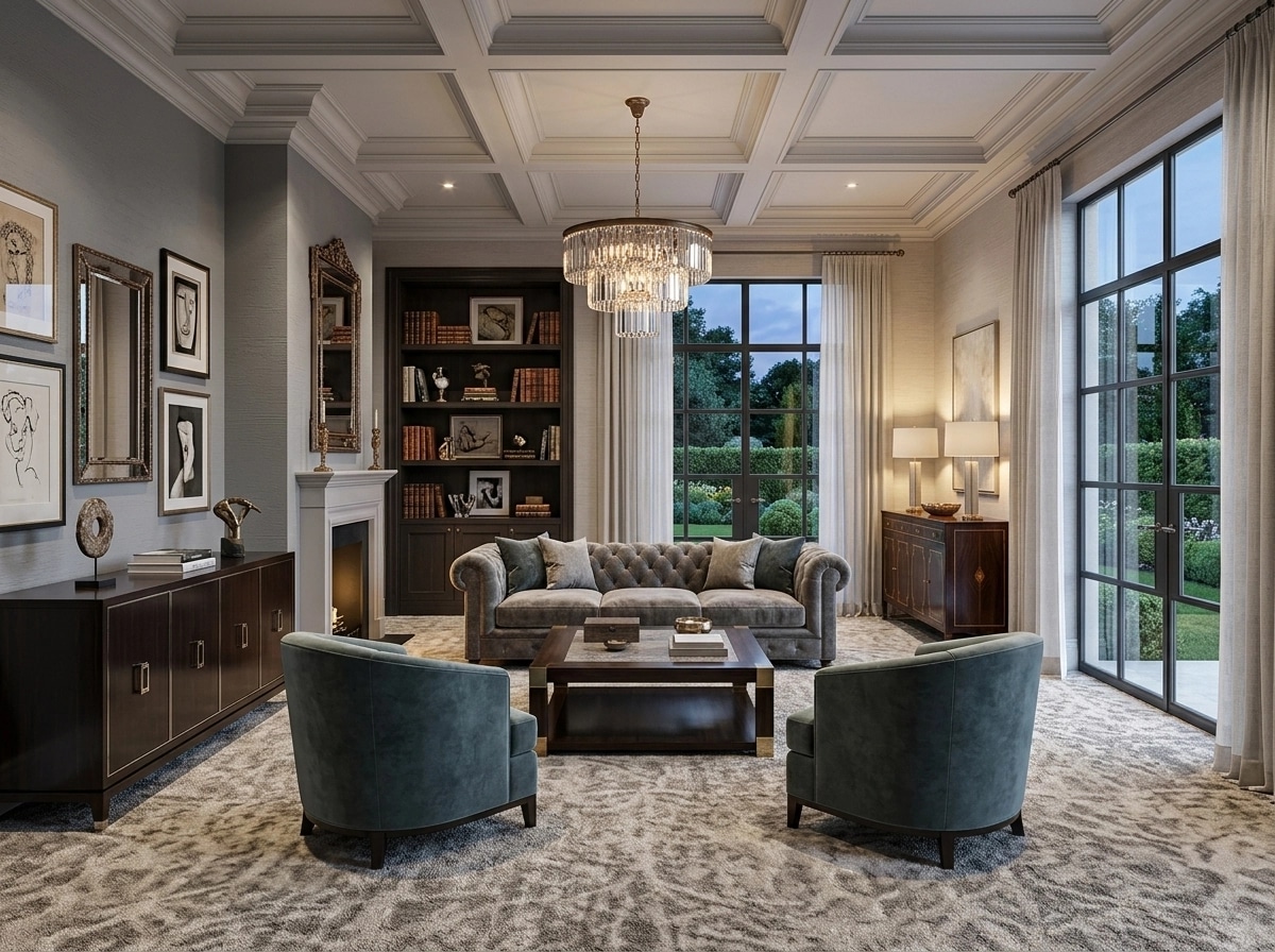 Interior design in Transitional style — Living Room by GenRoom AI