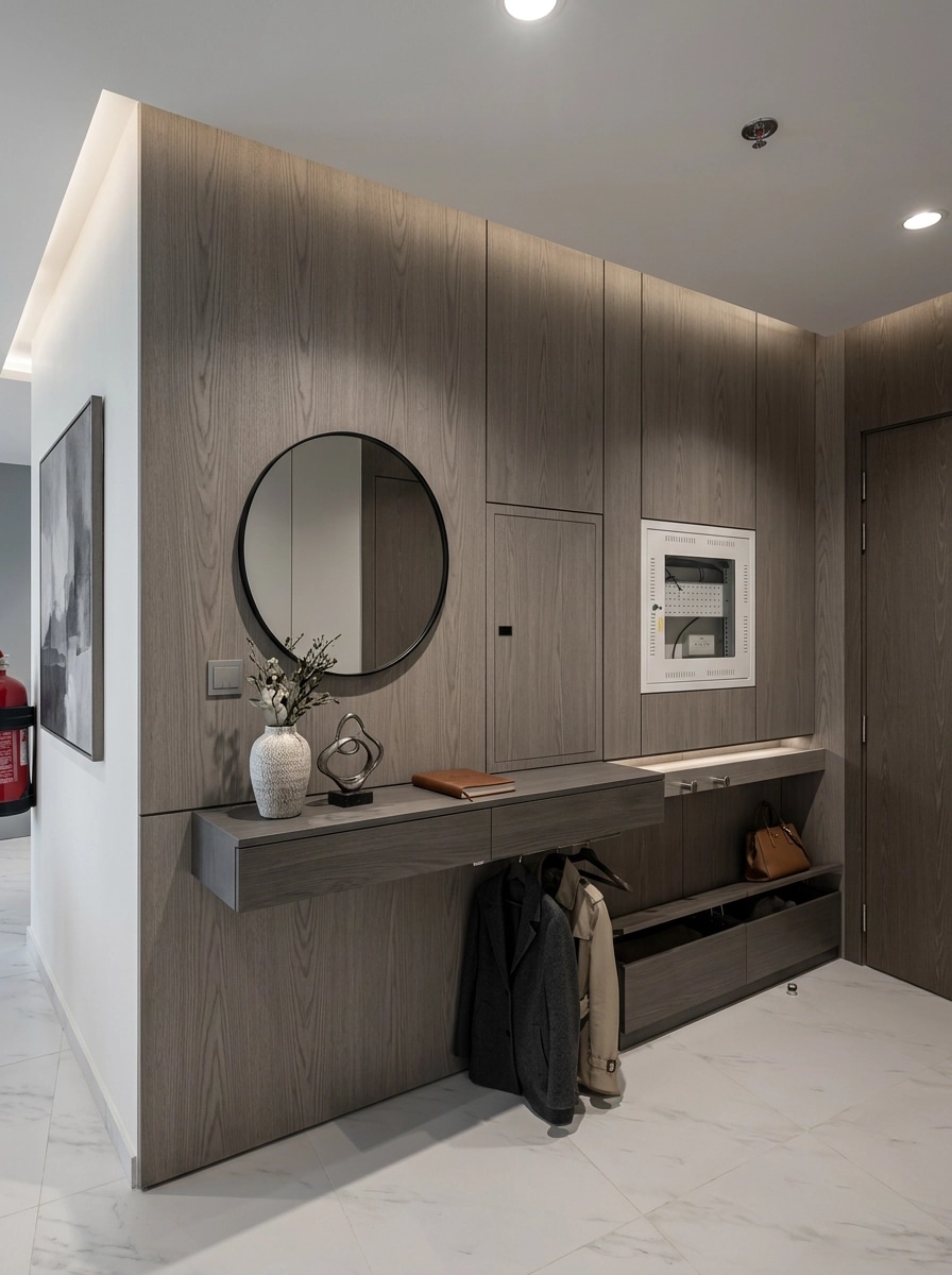 Hallway interior in Contemporary style — photo by GenRoom AI