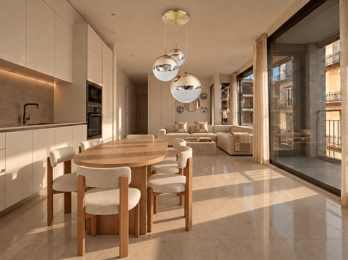 Interior design in Scandinavian style — Kitchen by GenRoom AI