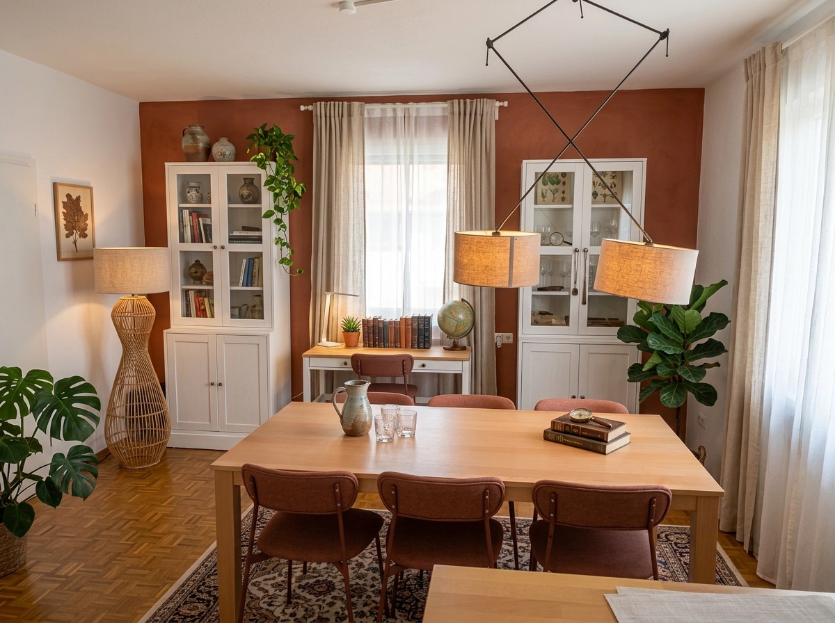Interior design in Bohemian style — dining_room by GenRoom AI