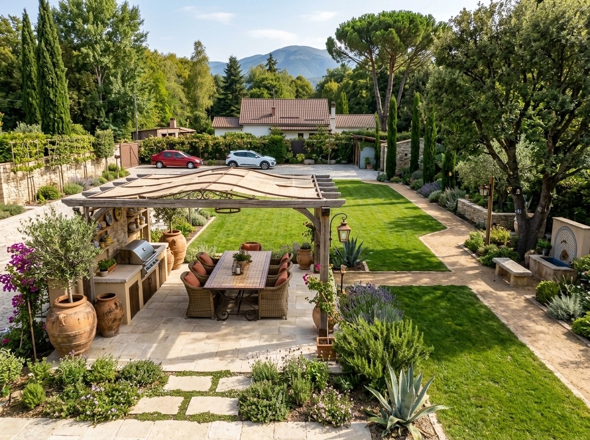 Mediterranean Yard Yard design — yard photo by GenRoom AI