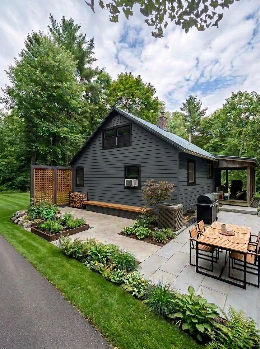 Landscape design in Scandinavian Garden style — Yard by GenRoom AI