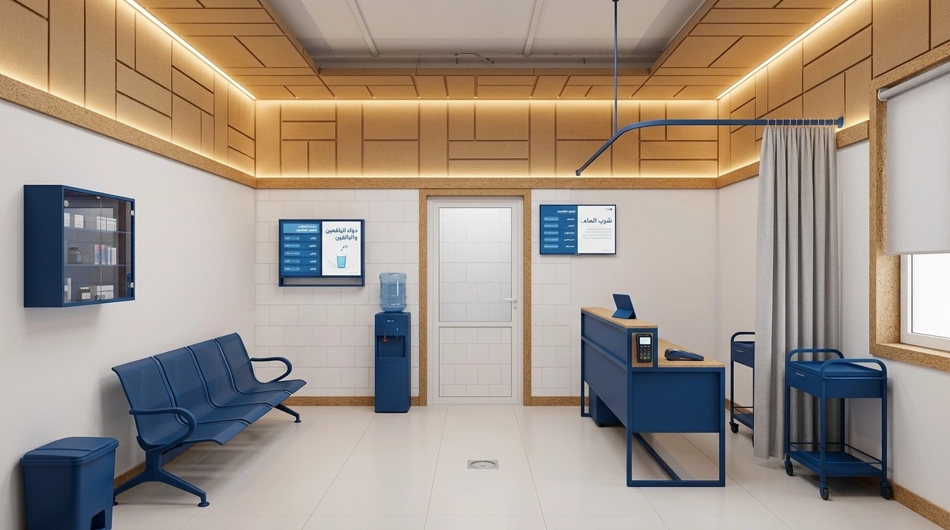Interior design in Minimalism style — clinic by GenRoom AI