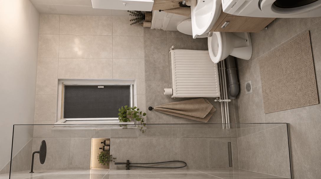Minimalism Bathroom design — interior photo by GenRoom AI