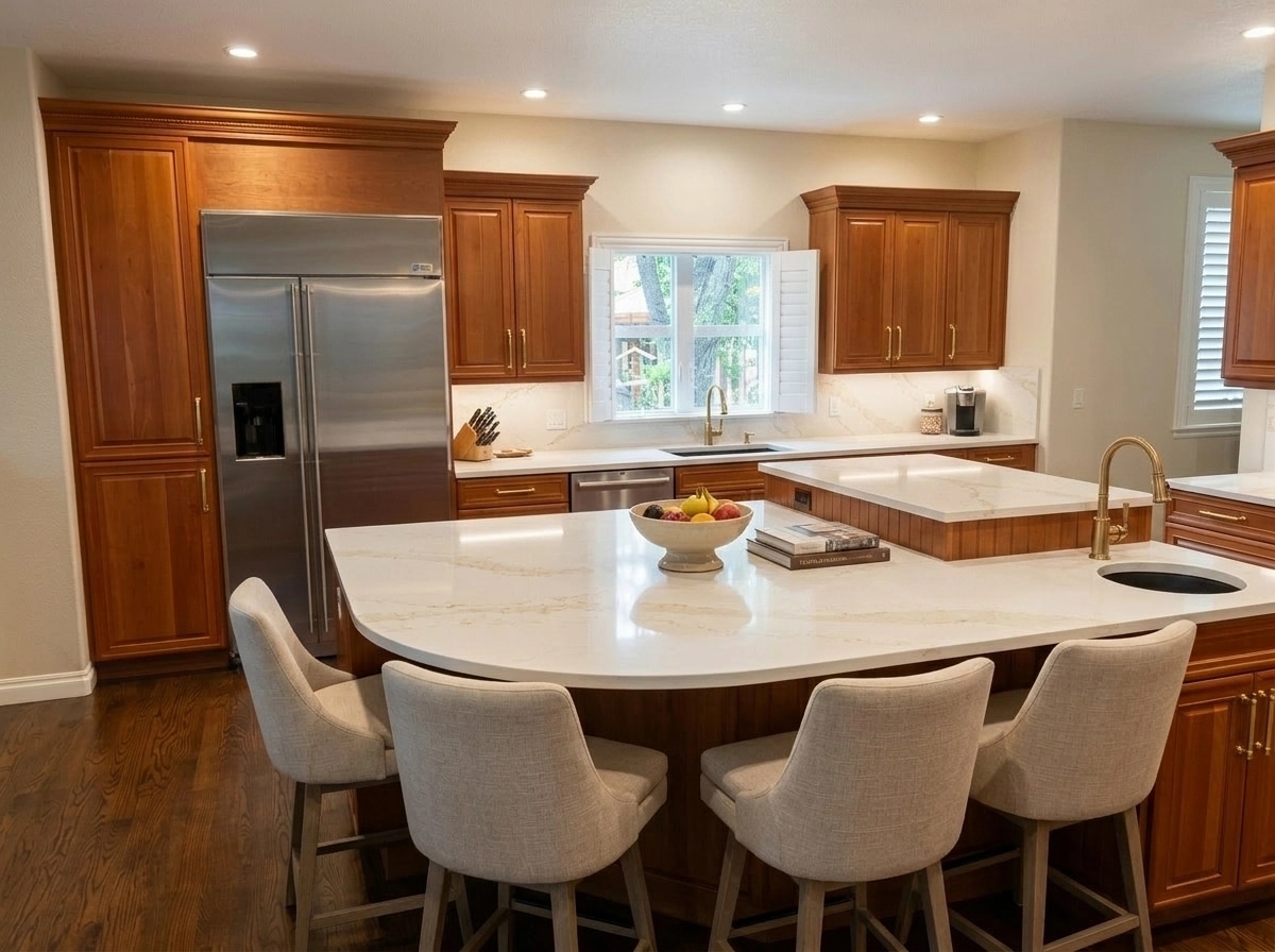 Interior design in Transitional style — Kitchen by GenRoom AI
