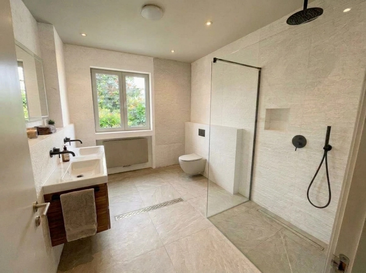 Bathroom interior in Contemporary style — photo by GenRoom AI