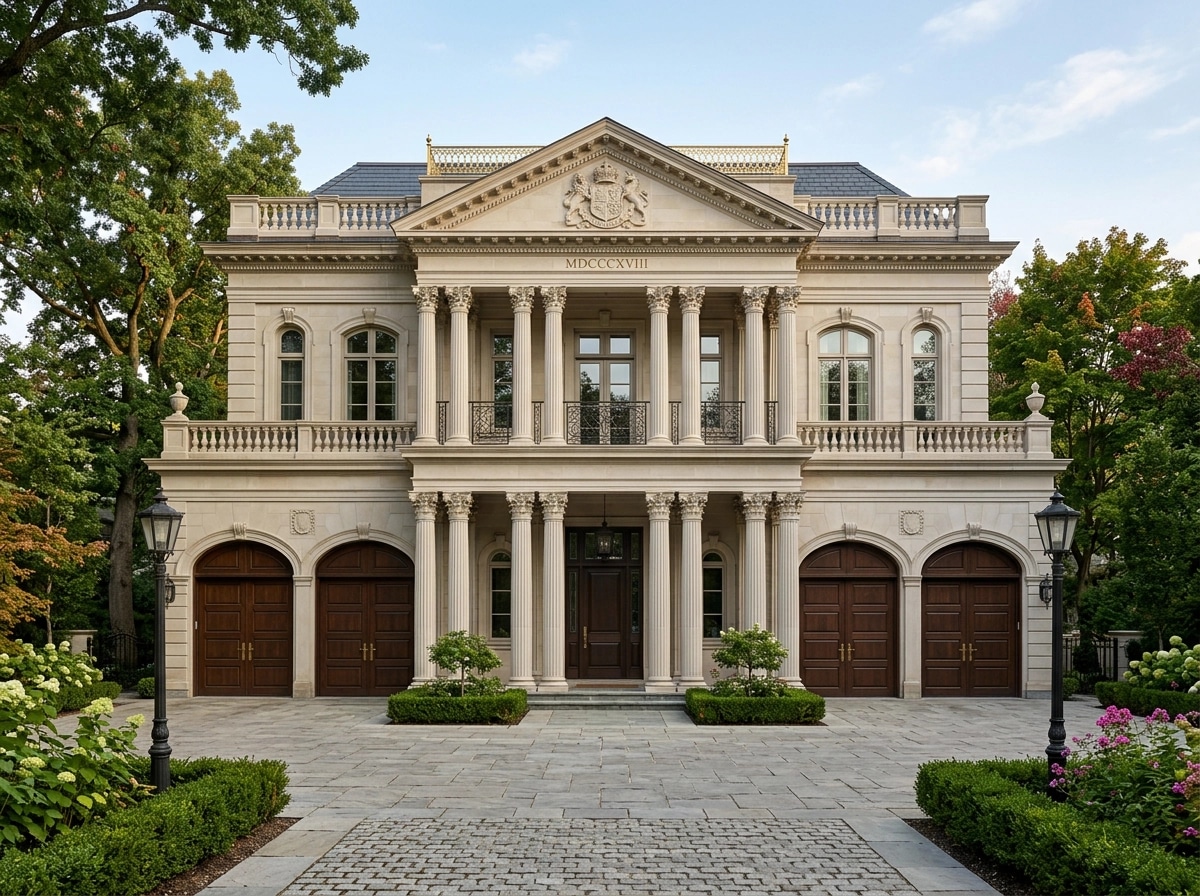 Neoclassic Facade Facade design — facade photo by GenRoom AI