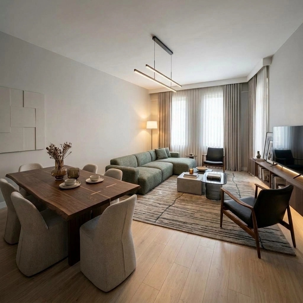 Interior design in Contemporary style — Living Room by GenRoom AI