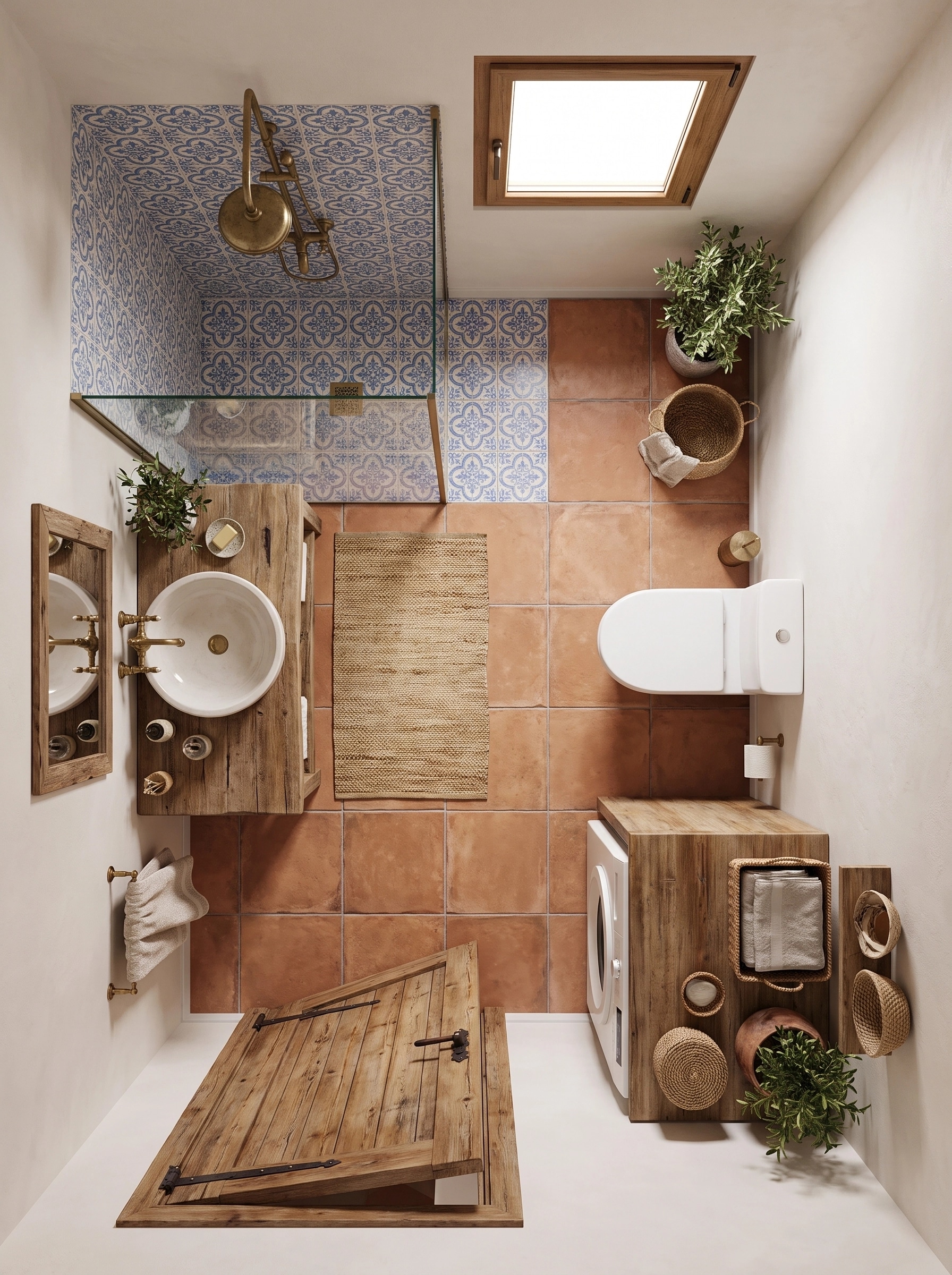 Diseño de interiores en estilo Mediterranean — Salón por GenRoom AI