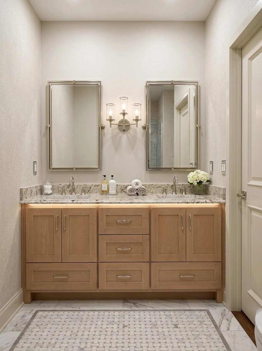 Bathroom interior in Transitional style — photo by GenRoom AI
