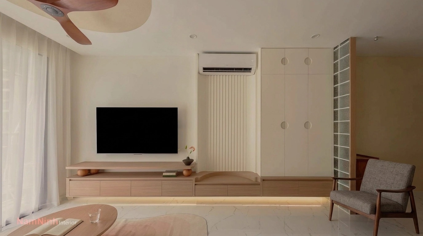 Interior design in Minimalism style — Living Room by GenRoom AI
