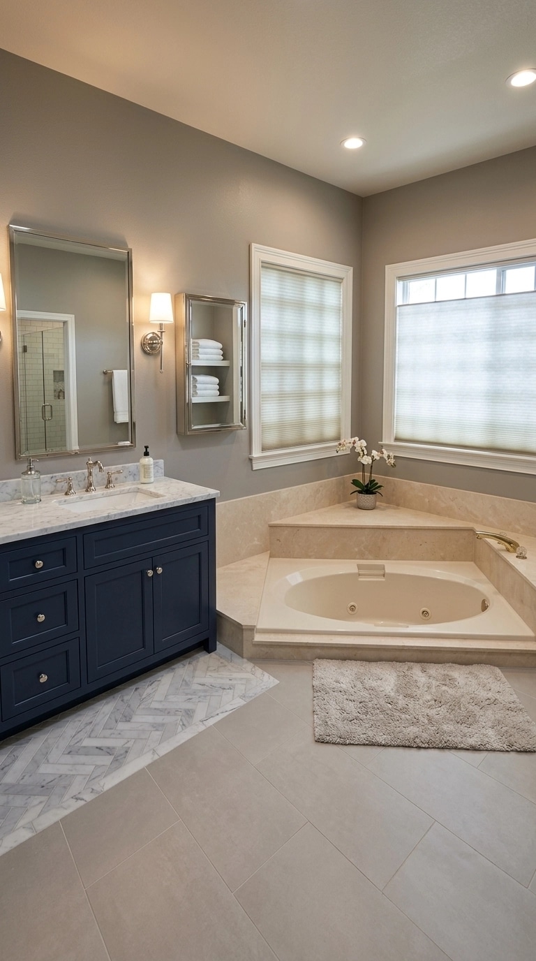 Transitional Badezimmer design — interior photo by GenRoom AI